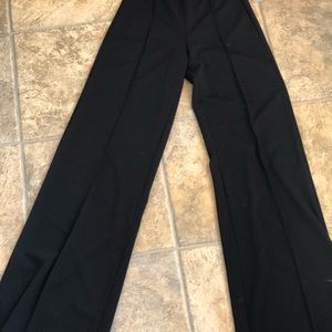 High waisted black pants wide leg